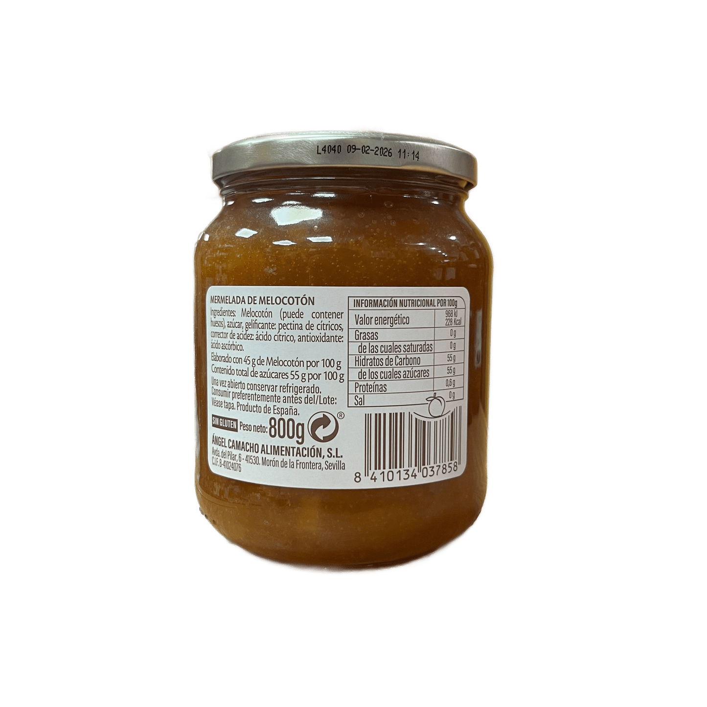 LA VIEJA FÁBRICA - MERMELADA DE MELOCOTÓN - 850g