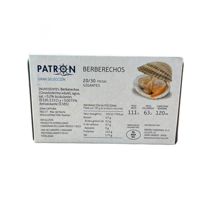PATRÓN - GRAN SELECCIÓN BERBERECHOS 20/30 PIEZAS