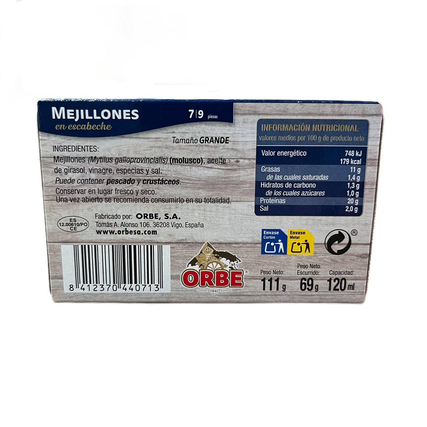 ORBE - MEJILLONES 7/9 GRANDES