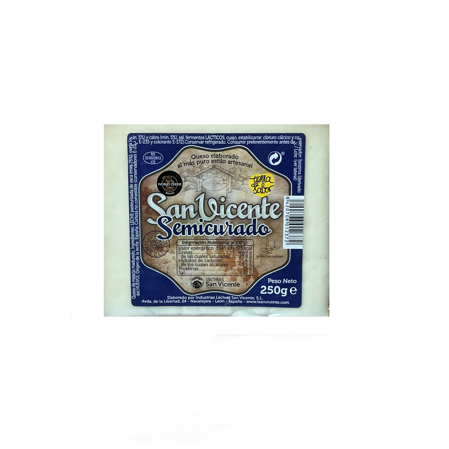 SAN VICENTE - QUESO SEMICURADO - 250g