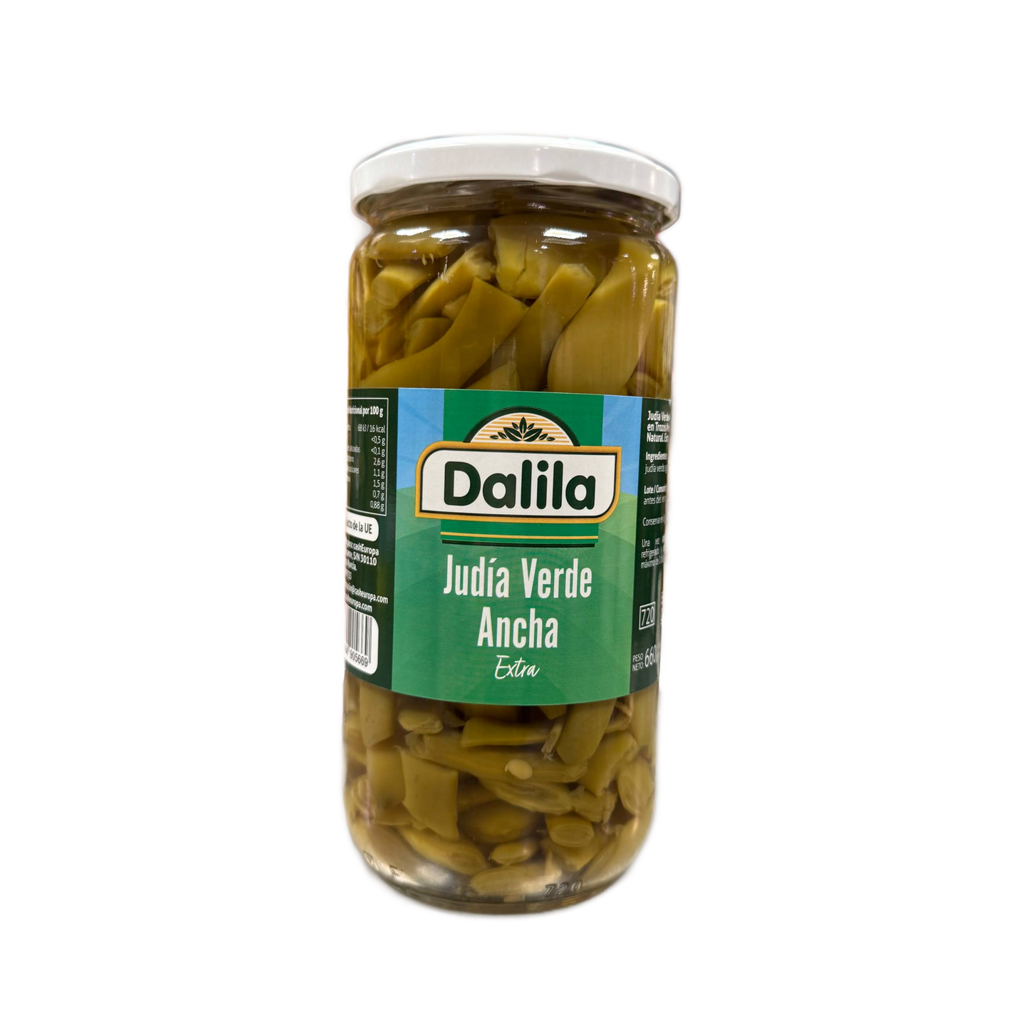 JUDIAS VERDES ANCHAS PLANAS TARRO 660 ML - DALILA