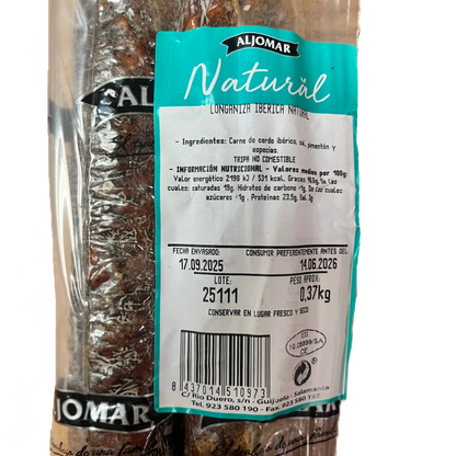 ALJOMAR - LONGANIZA IBÉRICA - 0,37kg