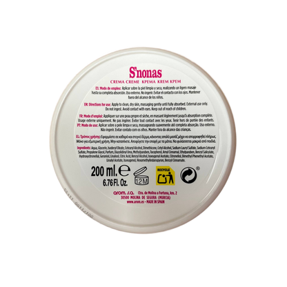 S'NONAS - CREMA DE MANOS - 200ML
