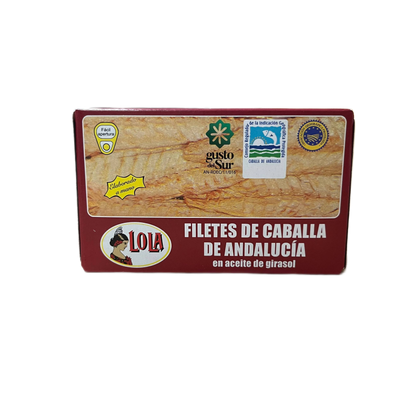 Filetes de Caballa en Aceite Lola (Lata Pequeña)