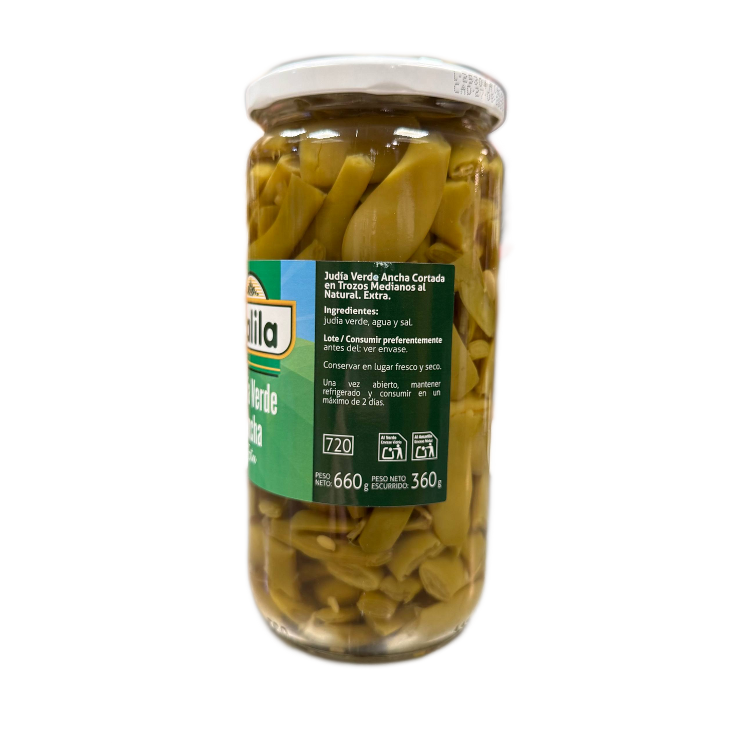 JUDIAS VERDES ANCHAS PLANAS TARRO 660 ML - DALILA