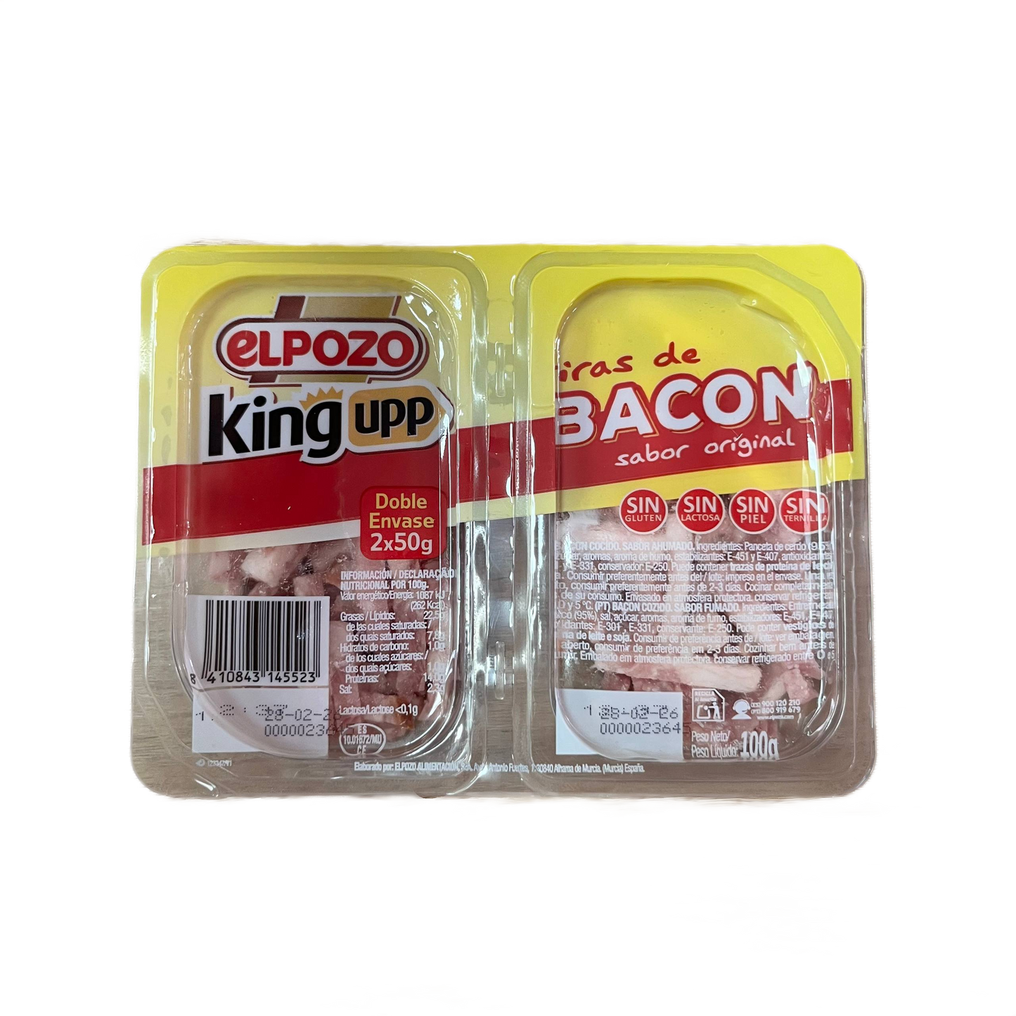 EL POZO - BACON EN TIRAS - 2 x 50g