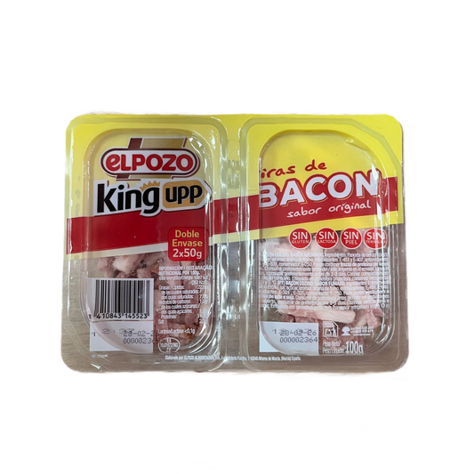 EL POZO - BACON EN TIRAS - 2 x 50g