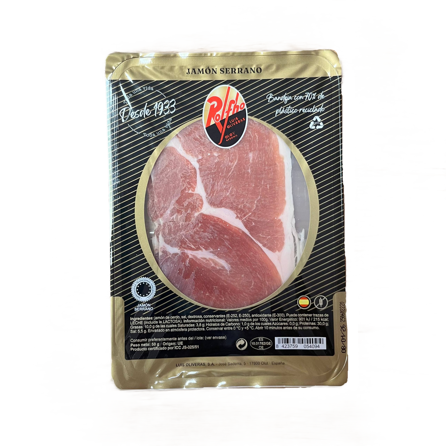 ROLFHO - JAMÓN SERRANO EN LONCHAS - 50g