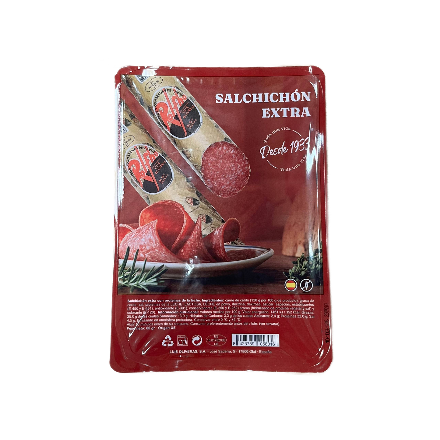 ROLFHO - SALCHICHÓN EXTRA EN LONCHAS - 60g