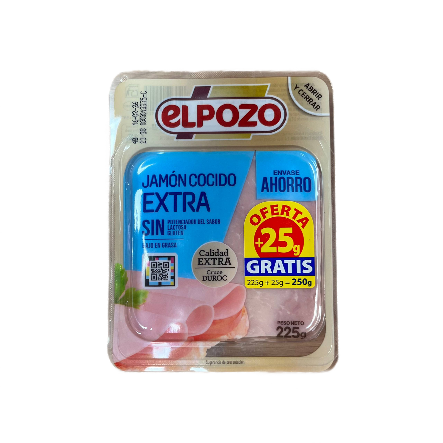EL POZO - EMBUTIDO JAMÓN COCIDO EXTRA - 250g