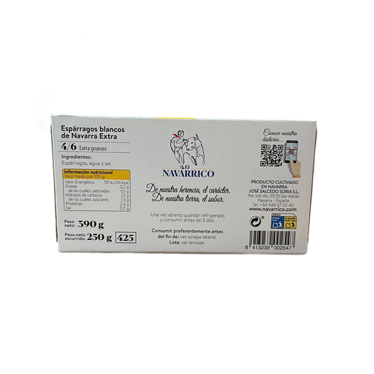 Espárragos Blancos Extra 4/6 El Navarrico (5 Piezas)
