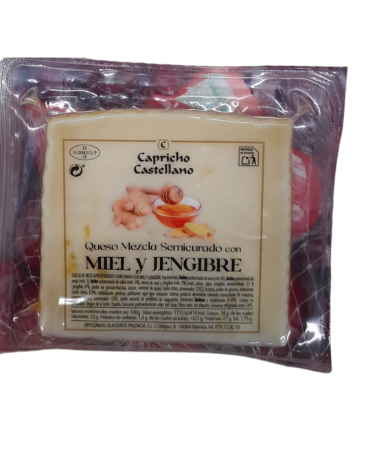 CAMPO CASTELLANO - QUESO SEMICURADO CON MIEL Y JENGIBRE